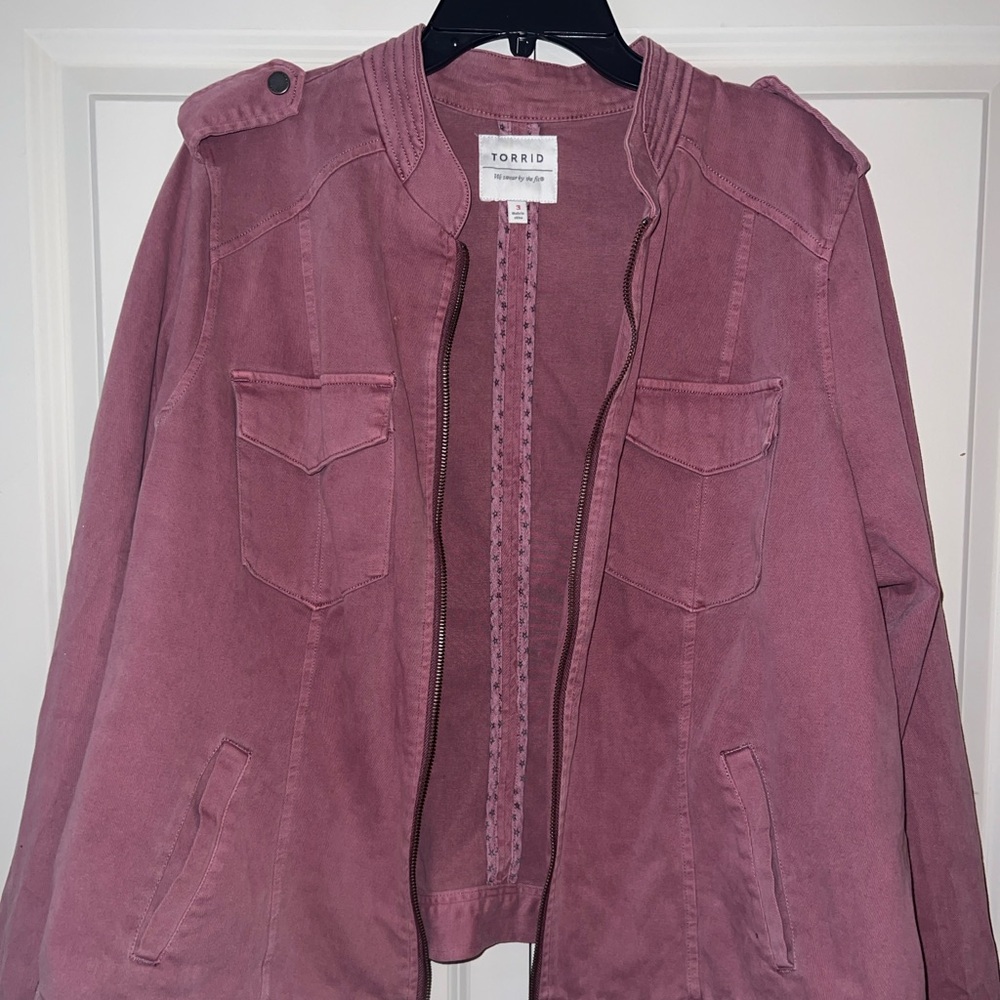****Nwot*** Torrid Military/Trucker Zip Up Jacket